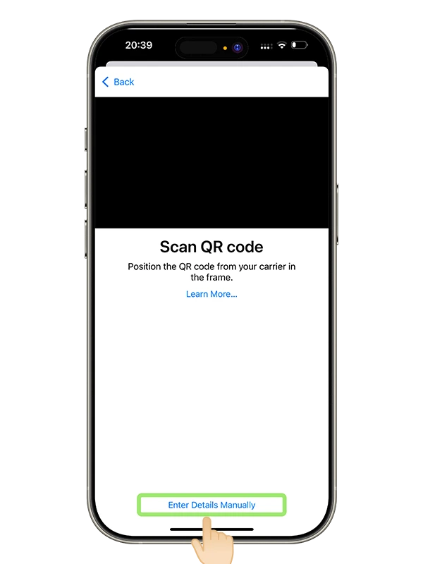 manually iphone
